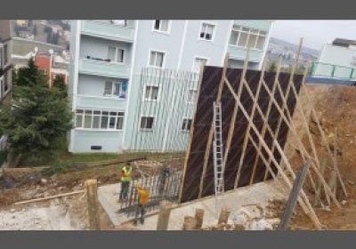 İZMİT BELEDİYESİ - HEYELAN BÖLGELERİNE DUVAR YAPIM İŞİ